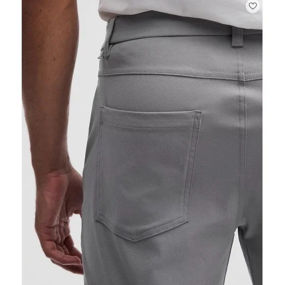 Lululemon ABC Classic-Fit 5 Pocket Pant Warpstreme Stretch Gray W36 - Picture 4 of 14